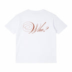 Who Tee “ 001 “ - WHITE + RED