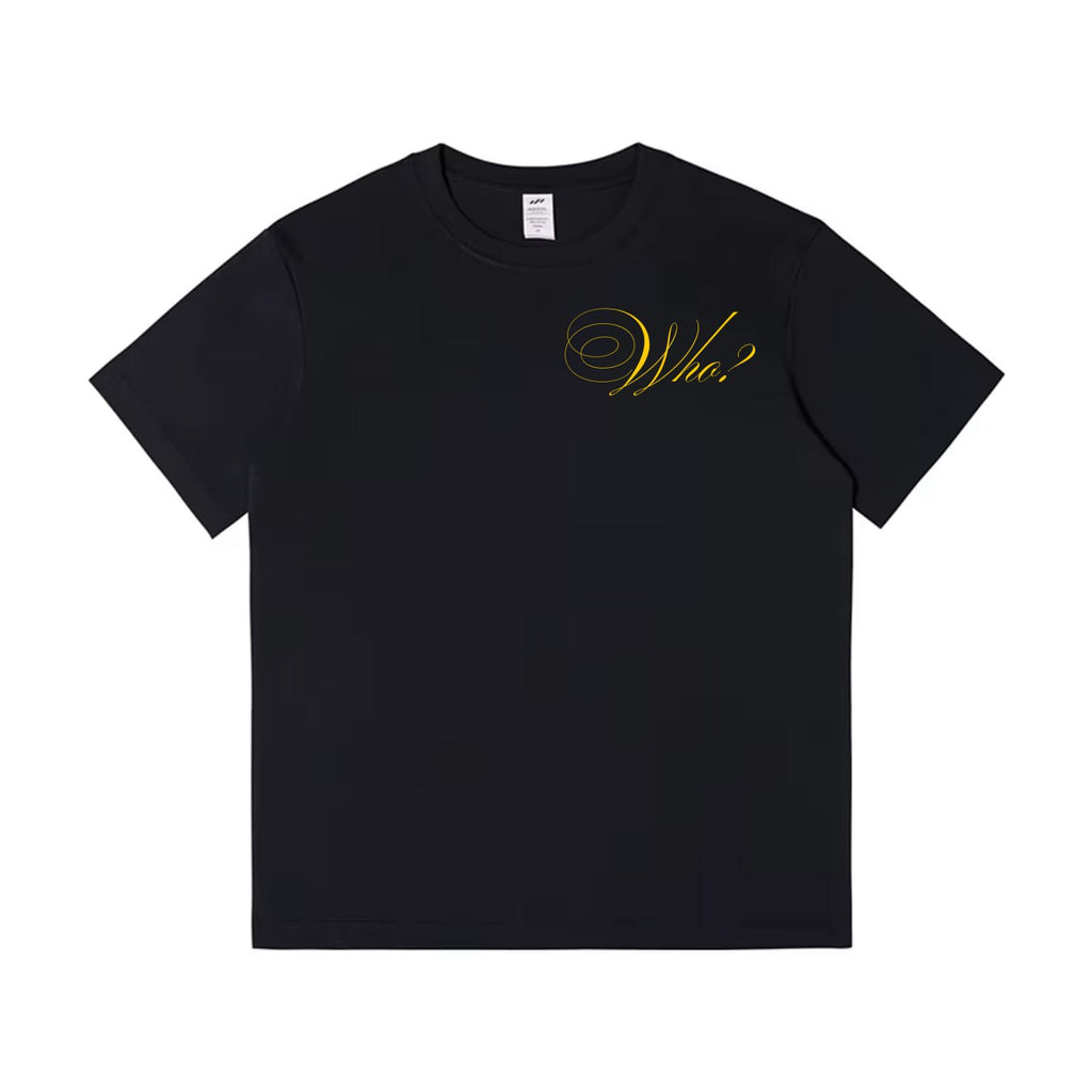 Who Tee “ 001 “ - BLACK + YELLOW